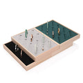 Solid Wood Jewelry Display Plate for Bracelets Silver Tray Insert for Rings and Jade Storage Props with Bag Packaging Display