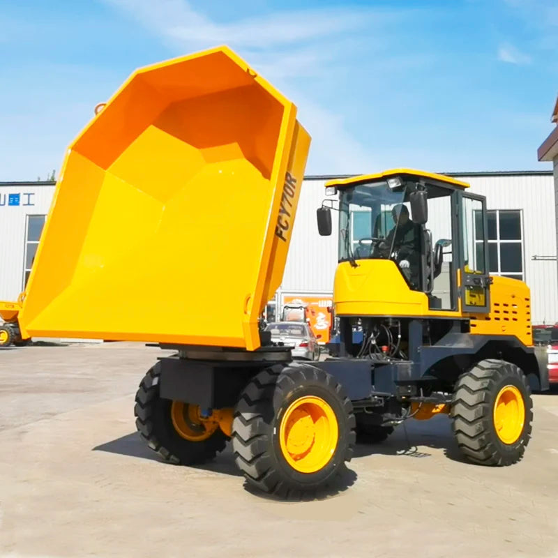 CE Certified 3ton 5ton 7ton Hydraulic Articulated Dump Track Mini Dumper Self-Loading Bucket Side 4x4 Other Front Loader Motor