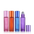 Matte Pink/rainbow Colors 5ml 10ml  Glass Roll on Bottle Essential Oil/perfume Bottle