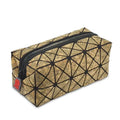 Folding Multifunctional Geometric Cork Cosmetic Bag Custom Unique Stationery Natural Zipper Pouch OEM