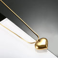 Unique Design Fashion Chain  Love Heart Pendant Necklace Stainless Steel Necklaces for Women