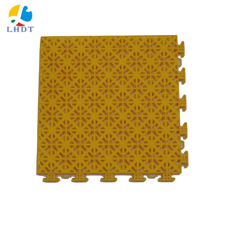 PP Plastic Outdoor Basketball Floor Interlocking Modular Plastic Interlock Tiles with Buffer Cushion