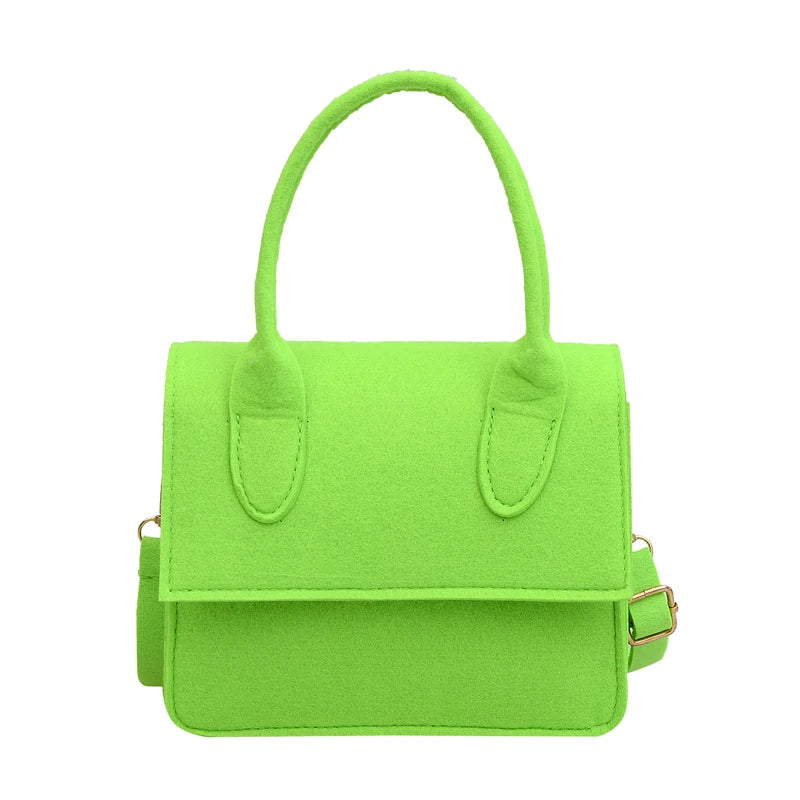 2026 Women's Crossbody Bags Felt Material Kid Jelly Small Purse Mini Bag Wholesale Price Sling Bag Candy Color Women Handbag MegaBDM