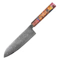 7 Inch Santoku Knife JDH Damascus Kitchen Knife 67 Layers Damascus Steel with Wood Handle Random Color