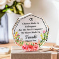 Thank You Gift Octagon Inspirational Office Coworker Gift Acrylic Ornaments for Colleague Leaving Job Gifts
