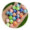 16mm Round Ball Beads Acrylic Jewelry Bracelet B Ead Plating Color 100pcs/lot Plastic Beads DIY Craft Supplies