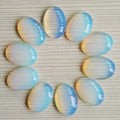 2024 Natural Wholesale Price Agate Stone 25*18mm Gemstone Oval Opalite Cabochon Crystal