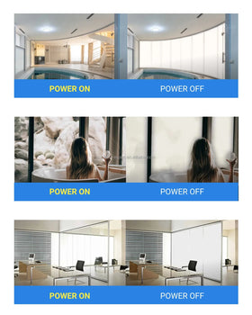 Wholesale PDLC Smart Film Glass Clear ITO Material Electric Dimming Office Privacy Glass Sheet Clear PDLC Sheets