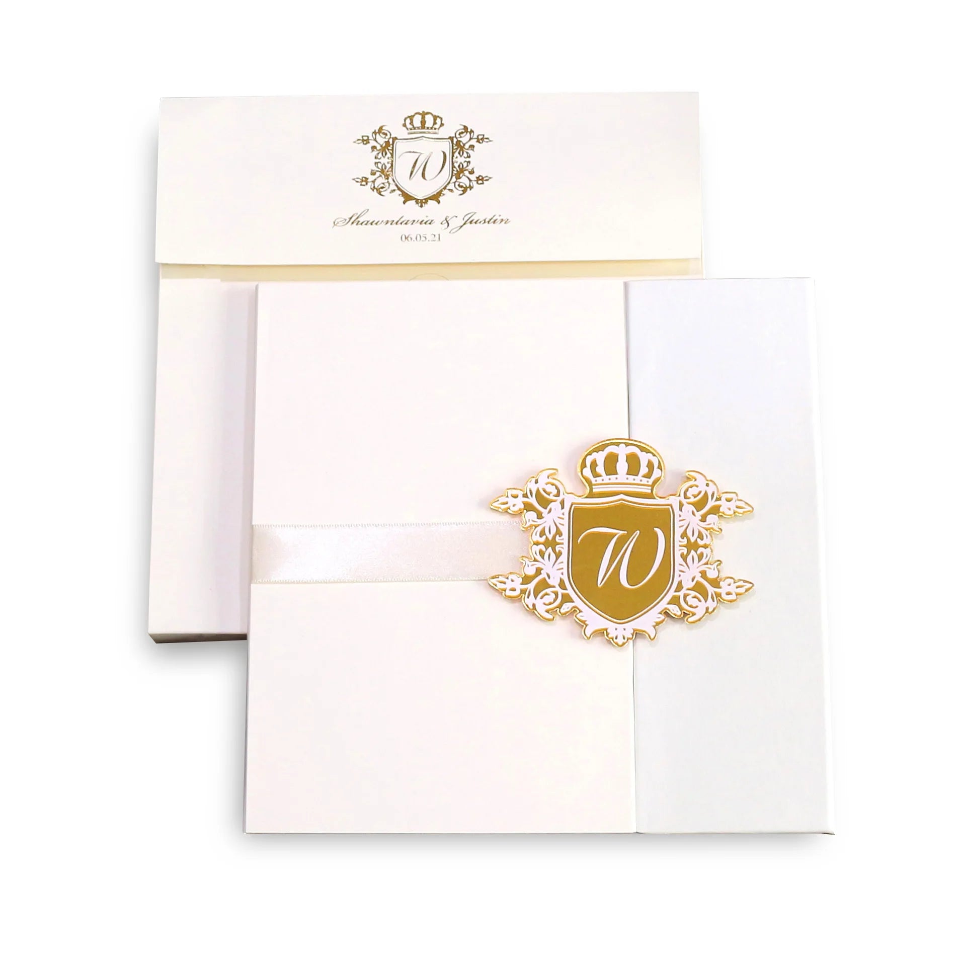 Customized Design Hard Cover Jacket Gold Mirror Acrylic Invitation Cards with Gold Mirror Acrylic logo and Entry Cards