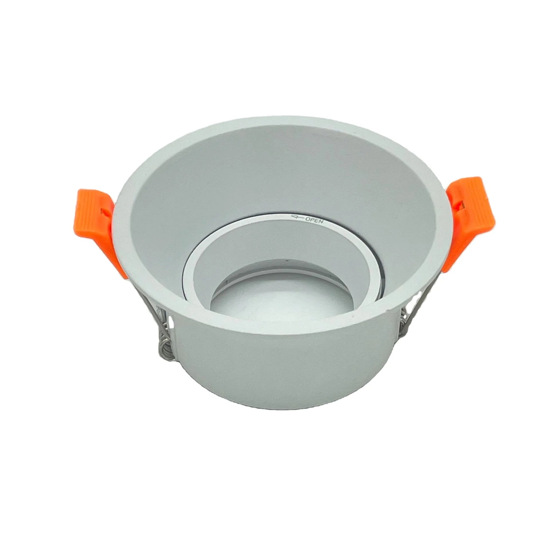 Adjustable Angle Spotlight Bracket Embedded Ceiling Lamp Cup Anti Glare MR16 GU10 Face Ring Shell
