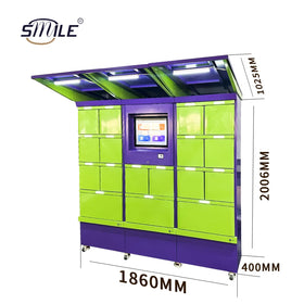 CHNSMILE Customized Advanced Galvanized Steel Multi-Door Parcel Delivery Locker Electronic Lock for Safe Contactless Drop-offs