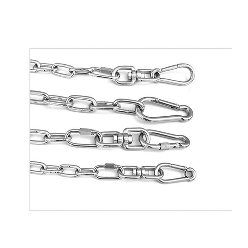 Marine Stainless Steel Link Chain 316 Runway Wide Long Delta Pear Buckle Inox Oval Carabiner Quick Link
