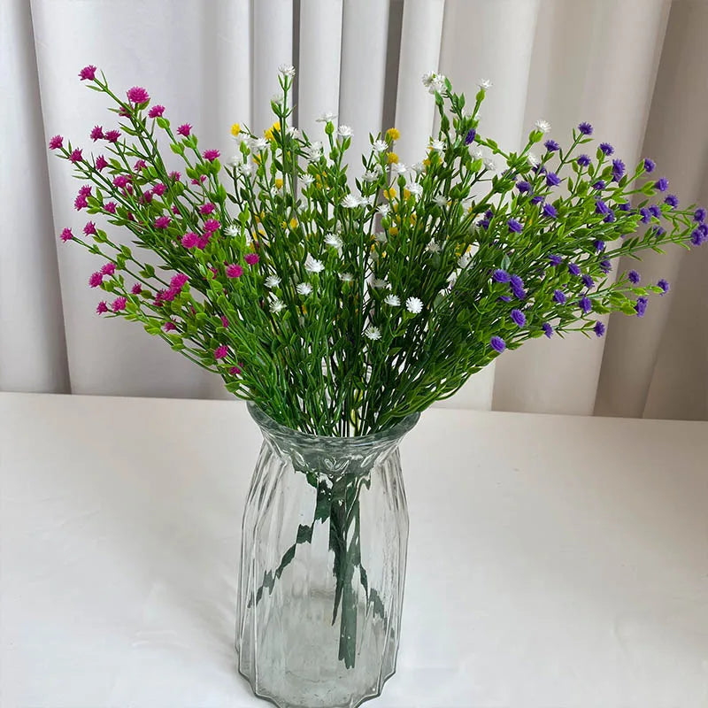 Competitive Price 5-Branch Willow Stars Decorative Artificial Garden Plastic Plant Decorative