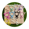 New Creative 100Pcs Cute Crown Shaped Keychain Hooks Lobster Clasps Metal Snap Clips for Keychain Bags Jewelry Making Findings