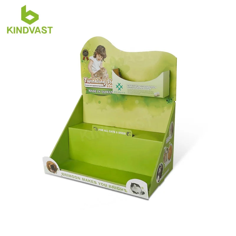 Sales Paper Counter Display Unit for Beverages Display Free Sample Design for Free