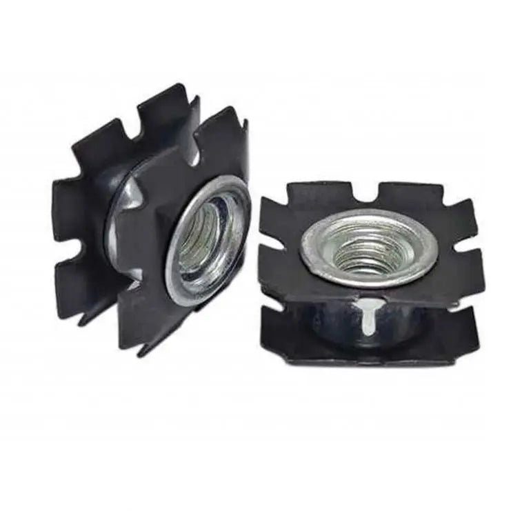 Zinc Plated Polished Carbon Steel Round Head Star Tube Insert Thread Scooter Star Nut for Mining & Water Treatment