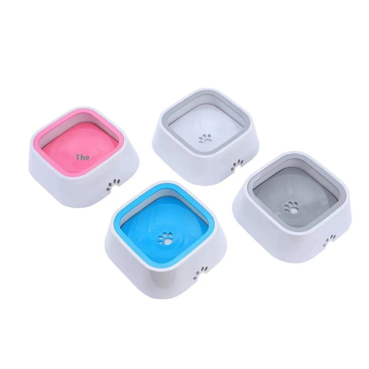 Eco-Friendly Large Dog Floating Water Basin Anti-Knock Suspended Plastic Pet Bowl with Non-Wet Mouth for Cats
