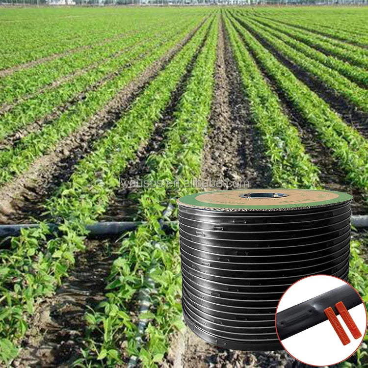 Factory Direct Supply 16mm PE Plastic Drip Irrigation Tape Mosaic Flat Emitter for Water-Saving Agriculture Water Hose