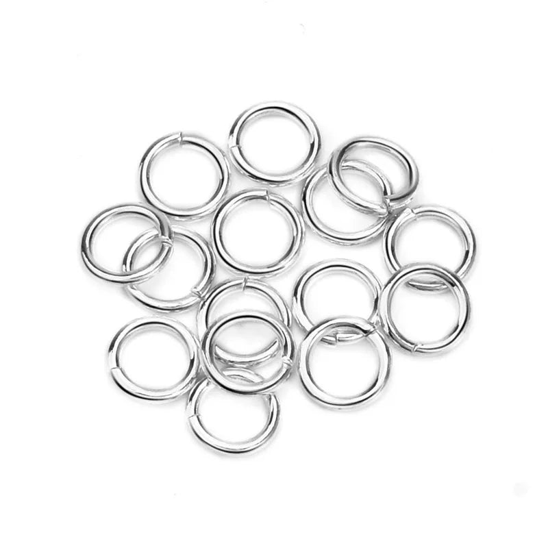 Hot Sale 925 Sterling Silver Open Jump Ring Various Size Jewelry Sterling Silver Jump Ring