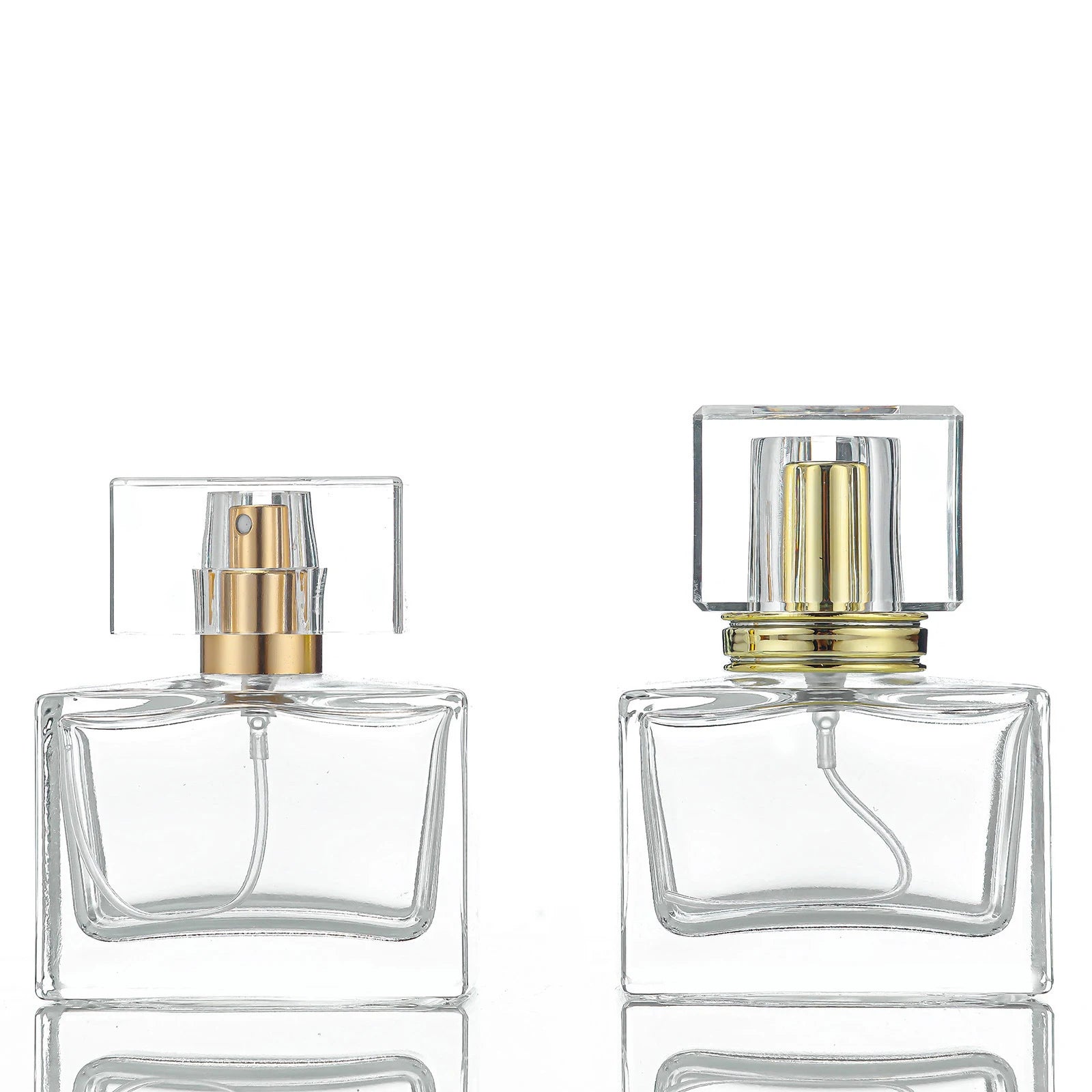 50ml 100ml Luxury Flat Thin Square Perfume Bottle 30ml Glass Bottles Perfume Square 30ml Perfume Bottle