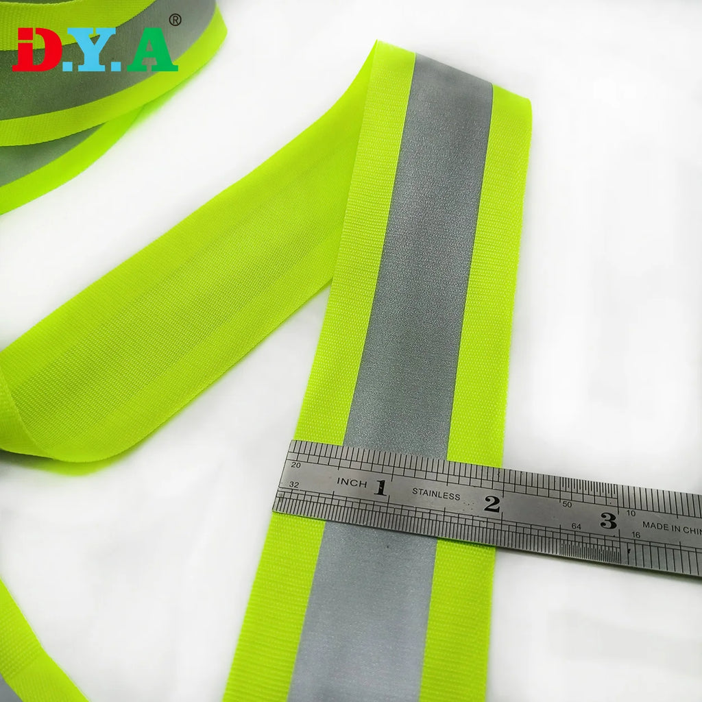 Manufacturer Colorful Straps Reflective Polyester Webbing for Warning Safety Clothing Shoes Accessories