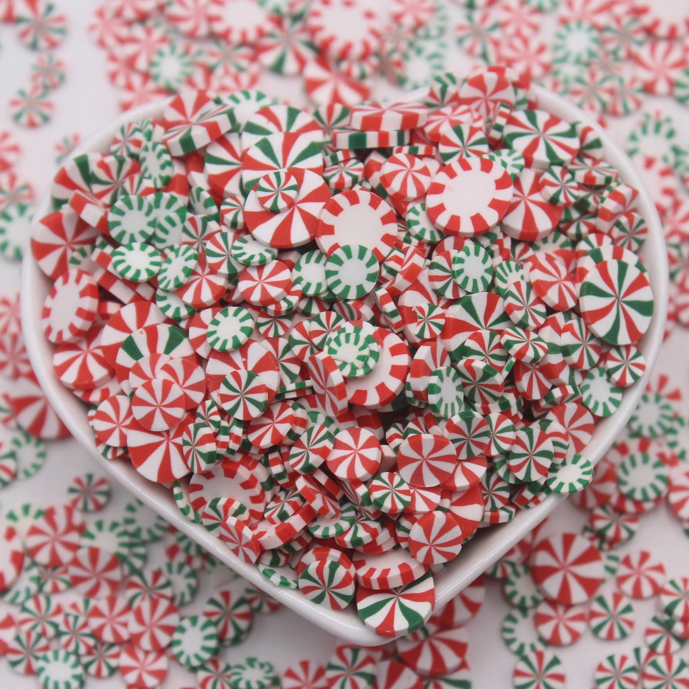 500g Non-toxic Polymer Clay Slice Mints Figurine Pattern Candy Sprinkles Slime Card Shake Charms-Crafts Accessories Portable