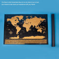 Fashion Personalised Travel Scratch with Customized Design and Size Map