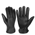 Custom Unlined Genuine Deerskin Leather Horse Riding Gloves Sports Full Finger Motorcycle Glove