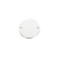 Wholesale Stainless Steel Mirror Polished 8-30mm Inner Double Hole Round Smooth Pendants for Lettering Jewelry Accessories
