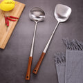 Kitchen Accessories Restaurant Stainless Steel Ladle Frying Spatula Cooking Utensils