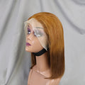 Hot Sale Color #30T4 Human Hair Wigs Density 200% Lace Wig Human Hair Straight bob Wig