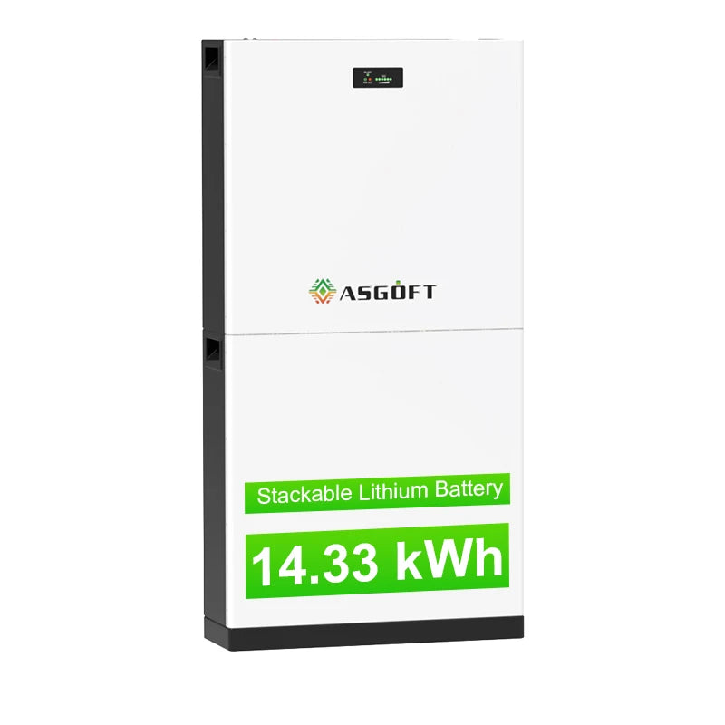 51.2V 280Ah Lifepo4 Stackable Energy Lithium Battery LCD Display Built-in BMS 10 Years Warranty CAN Communication 15kwh Split