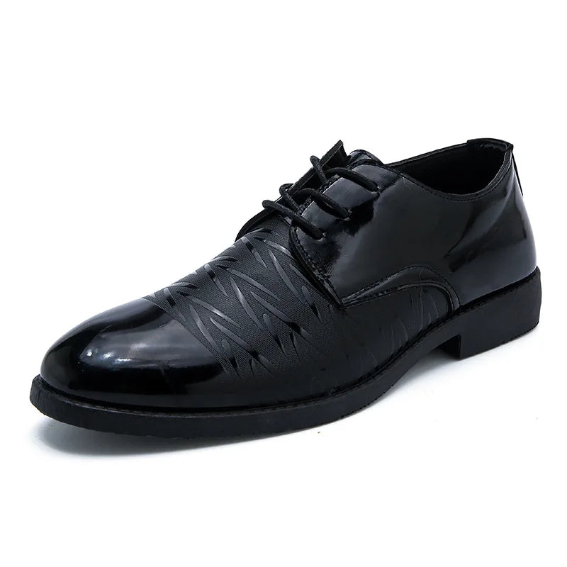 Fashion Custom Made Good Quality Comfortable Men PU Leather Casual Dress Shoes