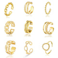 Wholesale Tarnish Free Link Chain Opening Ring Adjustable Real 14k Gold Plated Stainless Steel Finger Rings for Women Jewelry