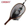 CRONY Magnetic Net Release  Clear Soft Release Rubber Bag Natural Comfortable Hardwood Frame Fly Fishing Landing Net