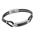 Silicone Link Wristband Stainless Steel  Clasp  Bracelet Jewelry Bangle Keepsake Holder for Ashes Memorial Cremation Urn