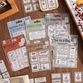 4 Sheets Per Pack Sticker Pack Naganobu Yudong Series Retro Premium Feeling Handbook Stickers