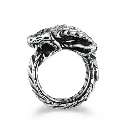 Retro Style Demon Dragon Ring Gothic Stainless Steel Ring Jewelry Manufacture Wholesale