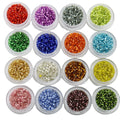 2*4mm Tube Glass Beads DIY Jewelry Handmade Cross-Stitch Loose Beads Silver Filling  Long Tube Bead