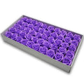 SUREMAY Artificial Rose Valentine's Day Home Decoration Purple Soap Flower Bouquets Environmentally Friendly Hand-made Gift Box