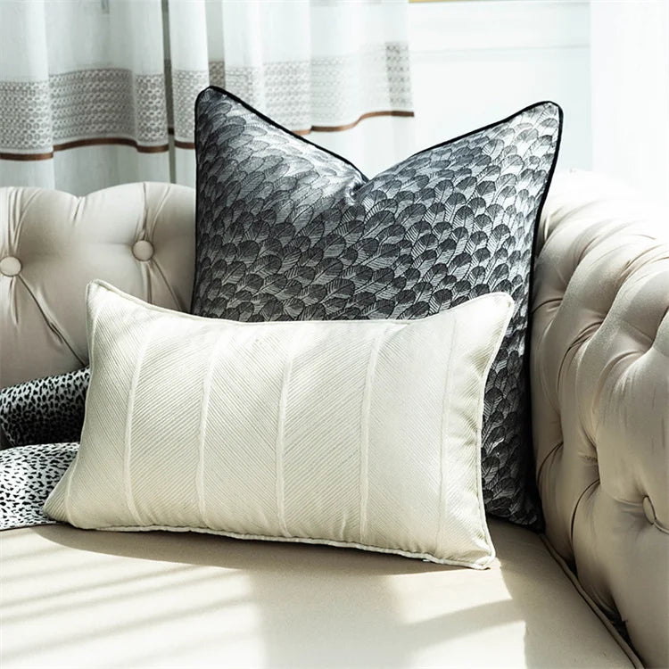 Modern Style 100% Polyester Stripe Pattern Throw Cushion Cover  45*45CM Home Decor Cushion Cover