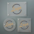 Custom Printed Acrylic Office Door Sign Plaque Personalized Business Logo Sign Display for Wall Hanging