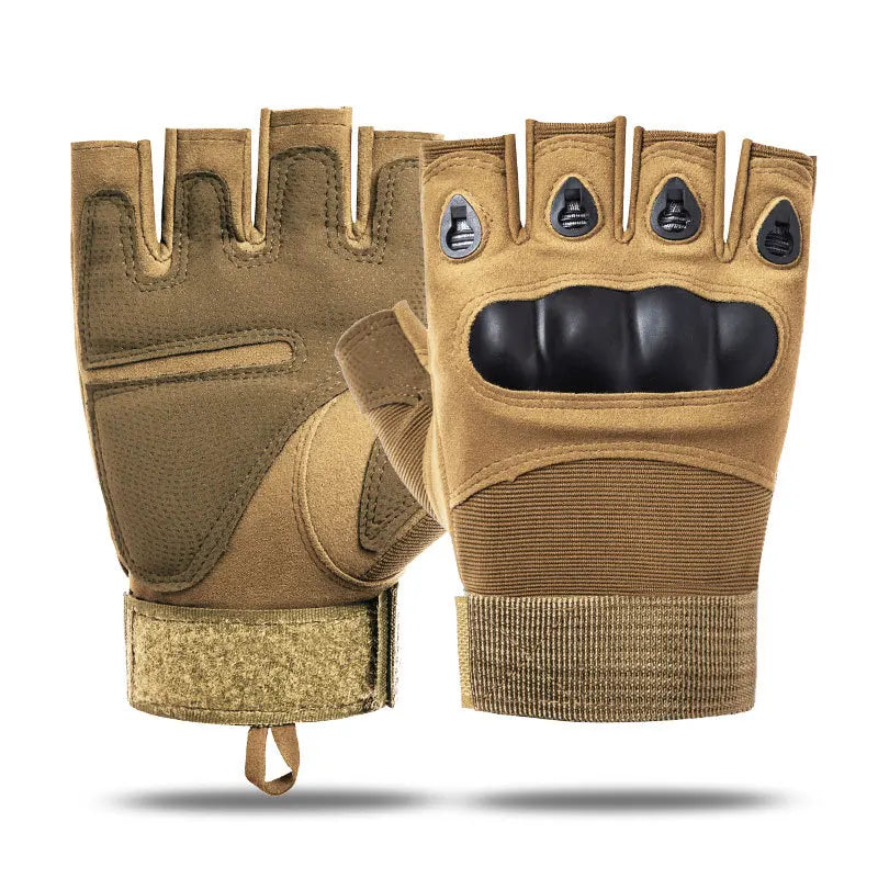 Quality Tactical Gloves Hunting Shooting Outdoor Riding Fitness Hiking Moto Fishing Fingerless Half Finger Sports Gloves