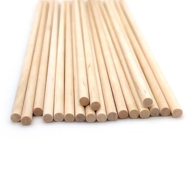 Wooden Dowel Rod  Round Craft Sticks  for Crafting Unfinished Natural Hardwood Sticks Wooden Broom Stick