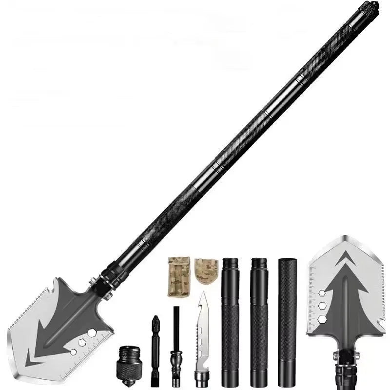 Detachable Outdoor Emergency Survival Tactical Folding Shovel Snow Garden Folding Multitool Camping DIY Digging Shovels