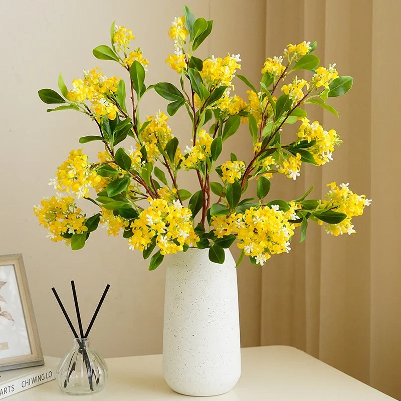 O-X773 Wholesale Silk Flowers for Decoration Wedding Artificial White pink Flores Artificial Flowers for Table Centerpieces