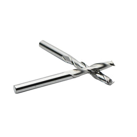 Two-Flute Spiral Cut CNC Router Bit 4mm/6mm Solid Carbide End Mill Non-Stick Cutting Woodworking Custom ODM OEM Support 10 Pcs