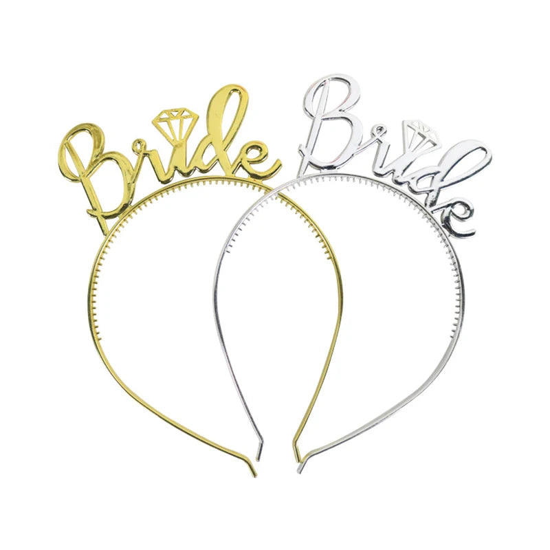 Wholesale Cheap New Gold Letters Plastic Headband Fashion Party Decorations for Bride to Be Weddings and Headband