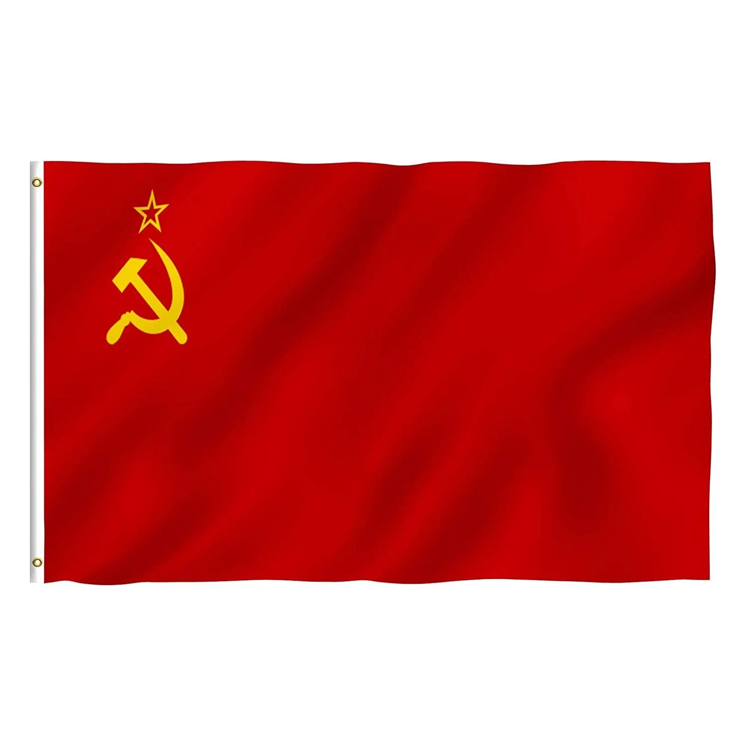 Factory Custom Promotional Products 3*5ft Metal Copper Buckle Custom Soviet Flag