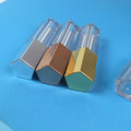 Pentagonal Gold Silver Lip Gloss Tube Mouth Red Hollow Tube Lip Oil Film Gloss Tube Bottle